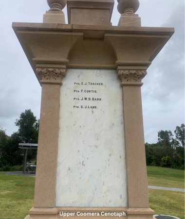 Coomera Anzacs - The Cenotaph