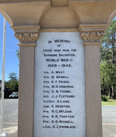 Coomera Anzacs - The Cenotaph